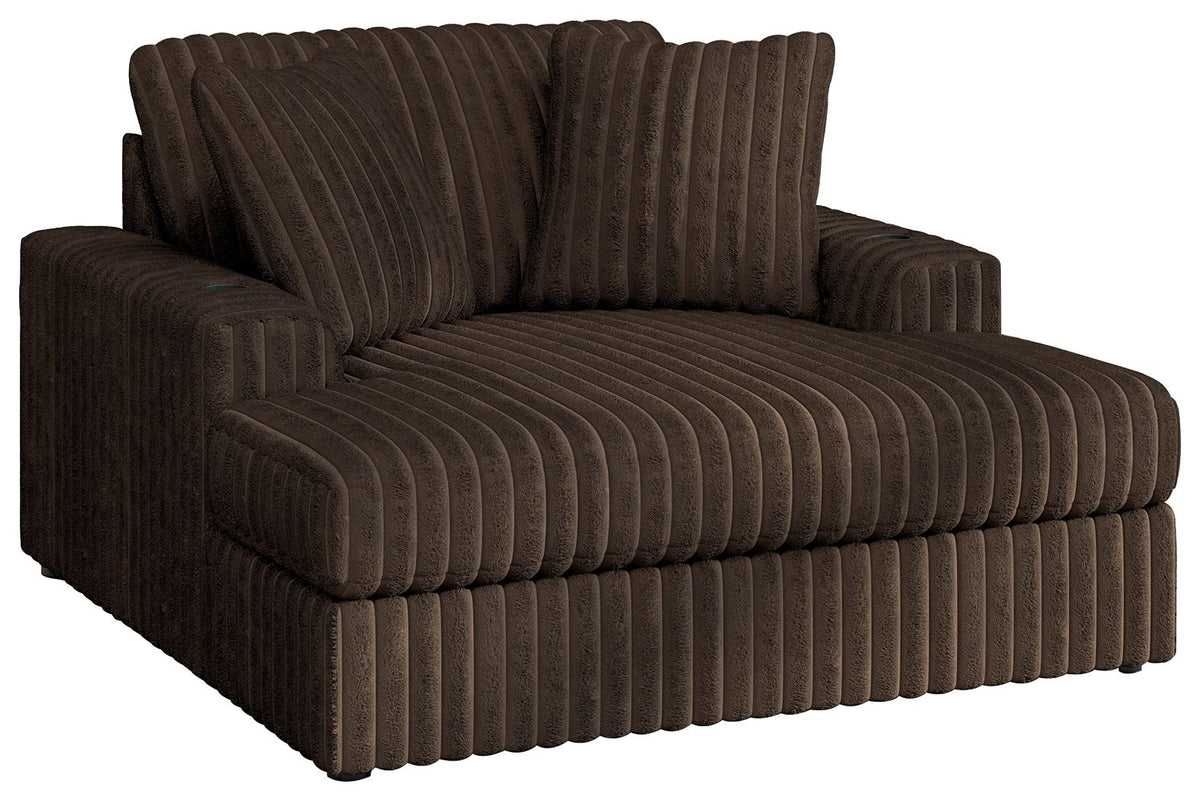 Midnight-Madness Chocolate Oversized Chaise