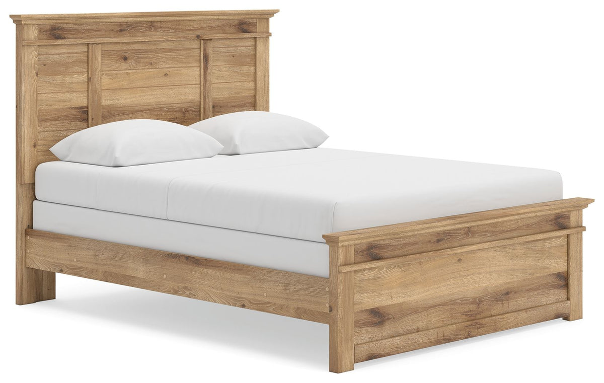 Makidern Tan Queen Bed