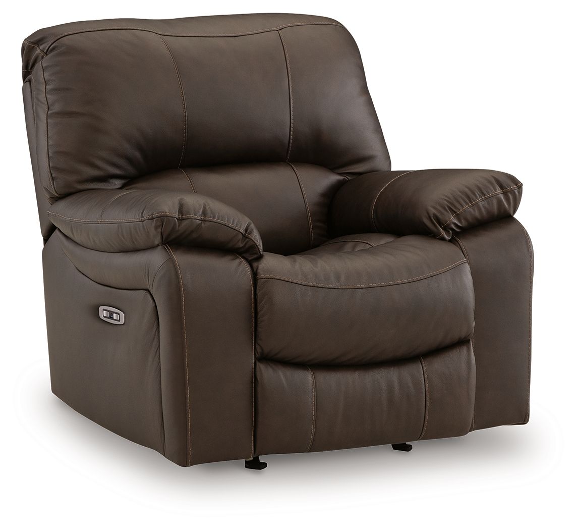 Leesworth Dark Brown Rocker Recliner