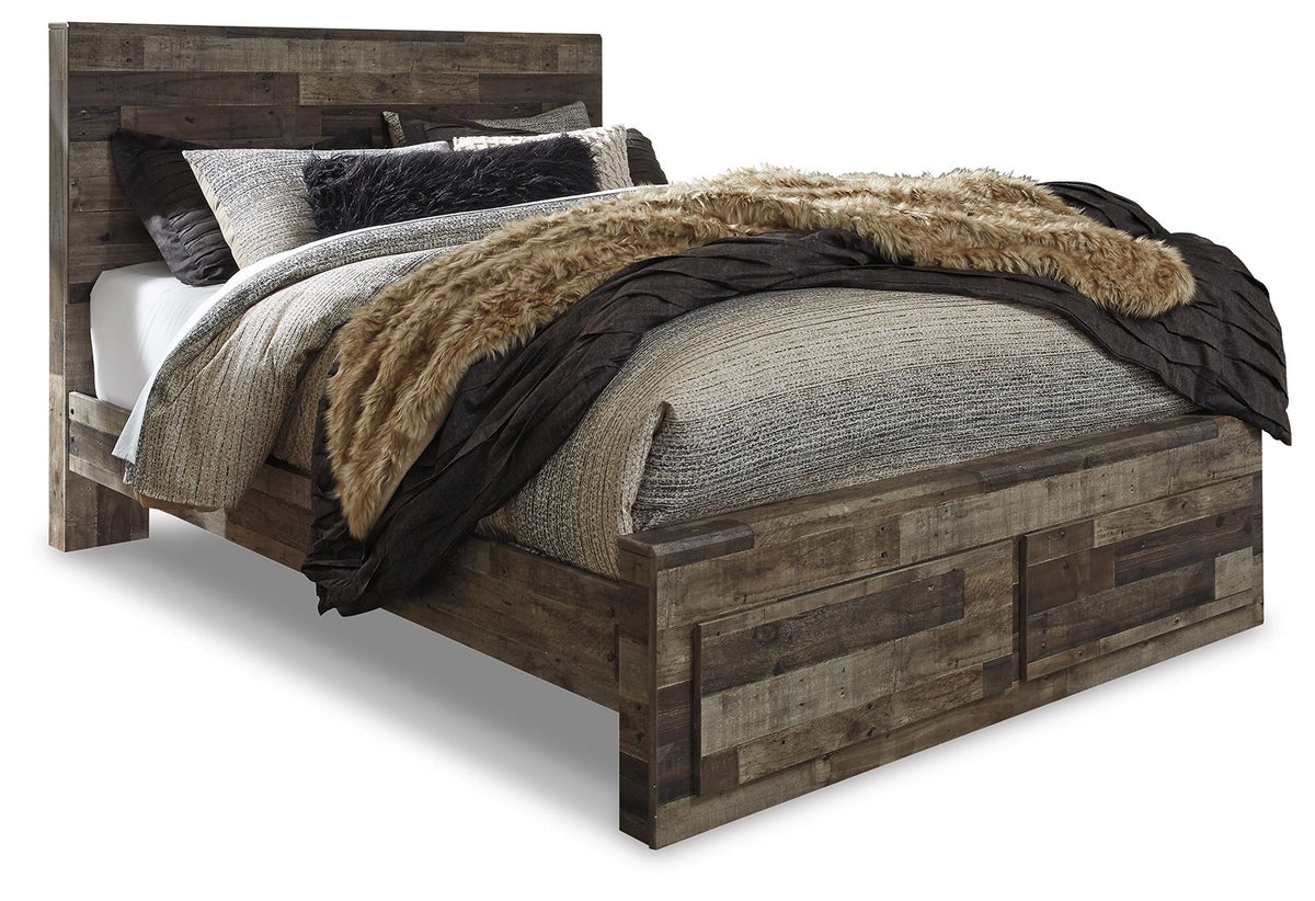 Derekson Queen Bed with 2 Storage Drawers (Storage Footboard)