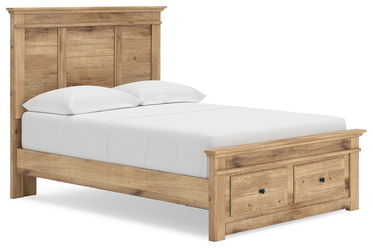 Makidern Full Storage Bed (Storage Footboard, 1 Storage Unit)