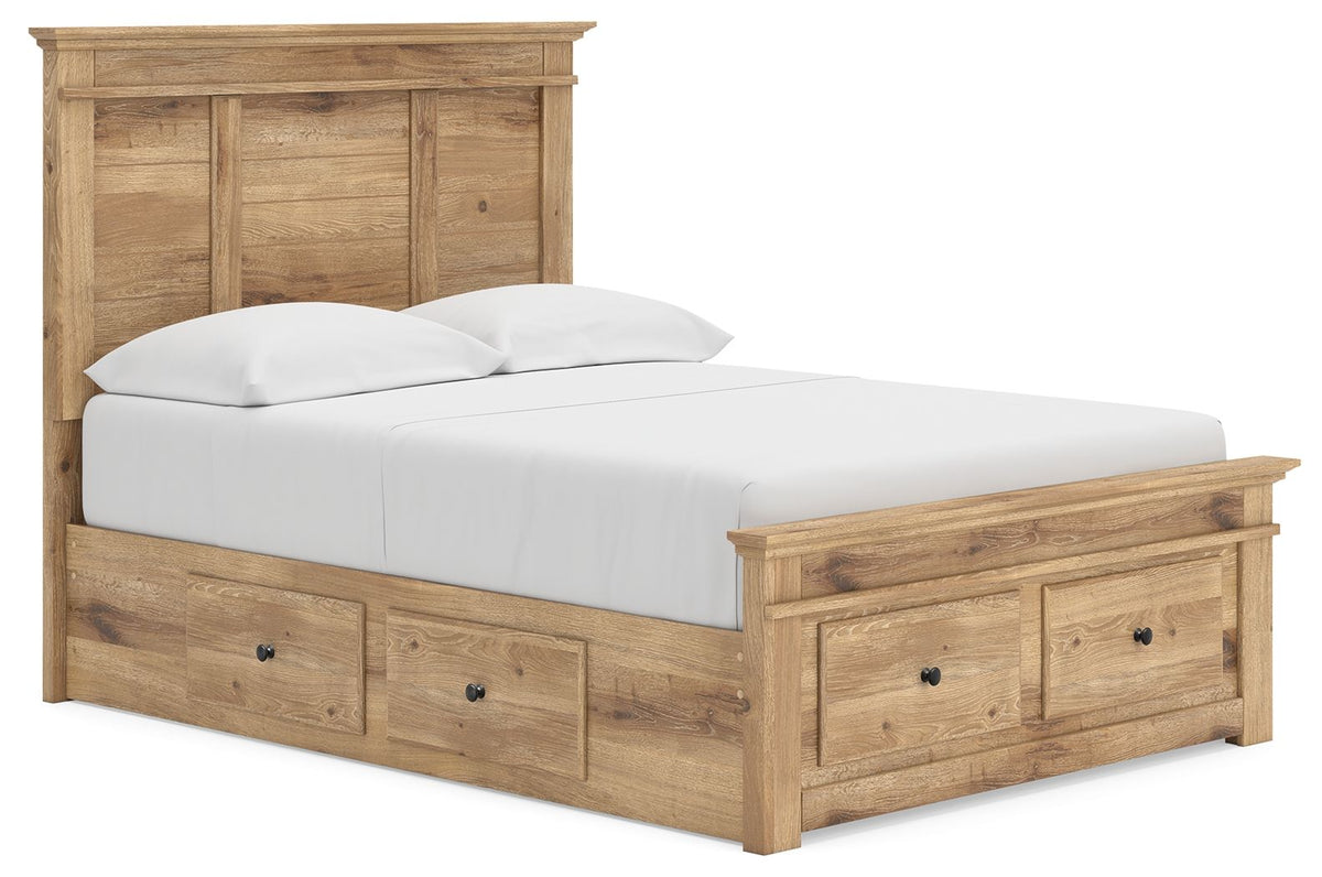 Makidern Full Storage Bed (Underbed Storage & Storage Footboard, 3 Storage Units)