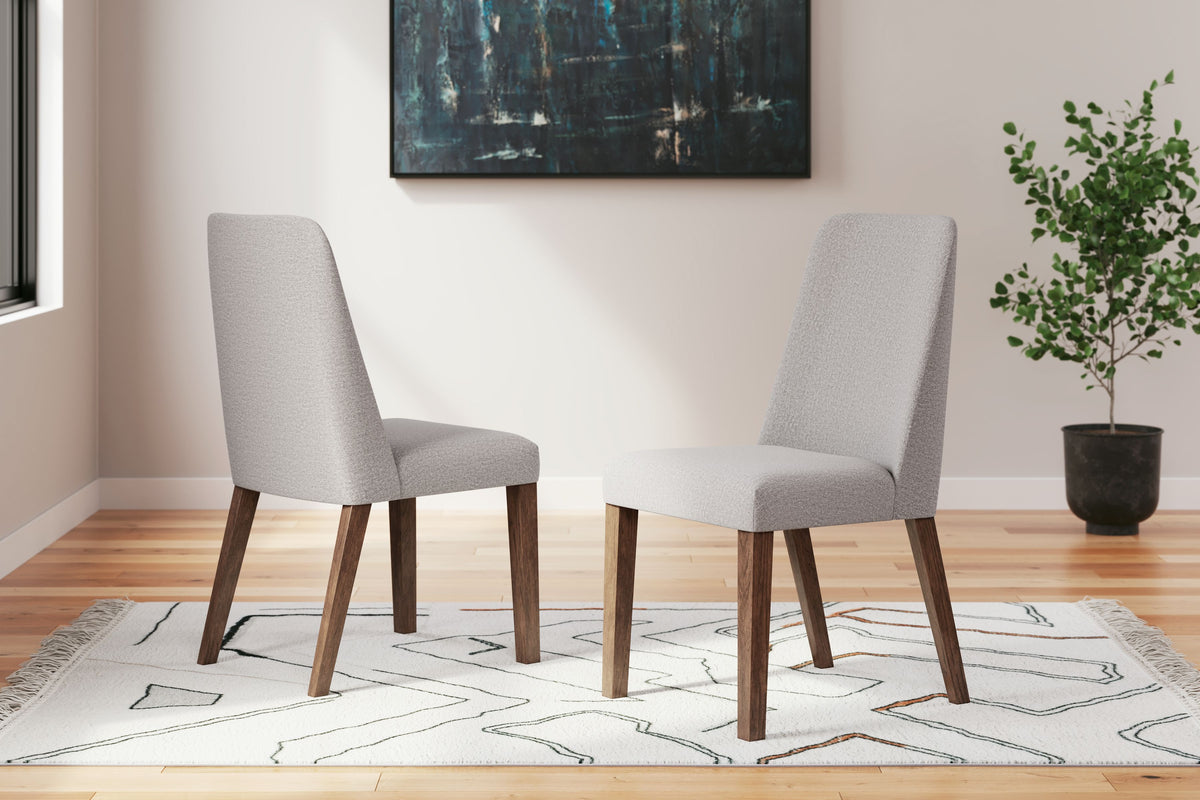 Lyncott Gray/Brown Dining Chair
