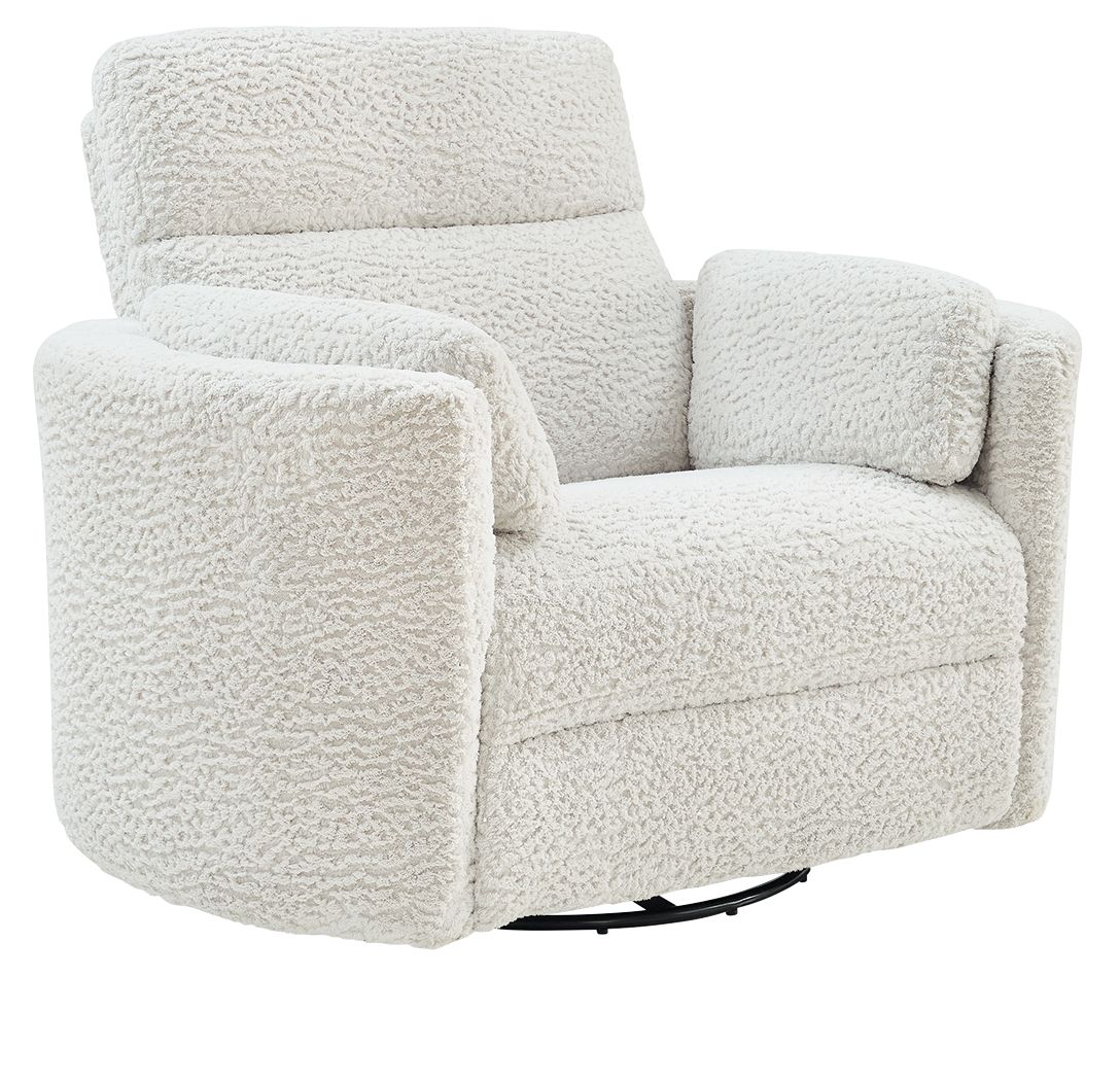 Gosaldo Silver Swivel Power Glider Recliner