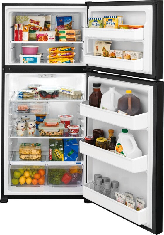 Frigidaire 18 Cu. Ft. Garage Ready Top Freezer Refrigerator Black Refrigerator