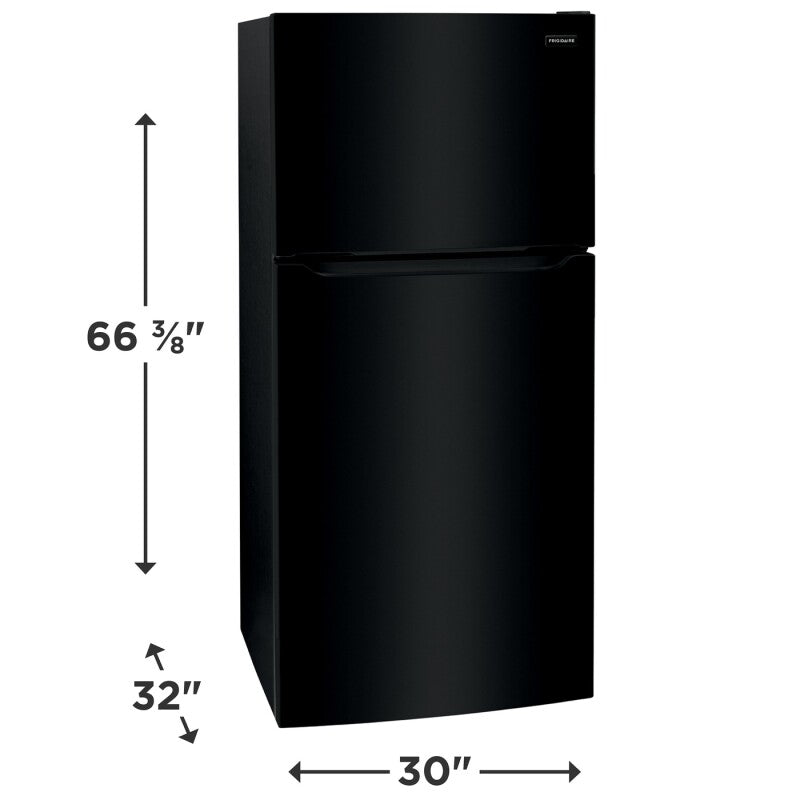Frigidaire 20 Cu. Ft. Garage Ready Top Freezer Refrigerator Black Refrigerator