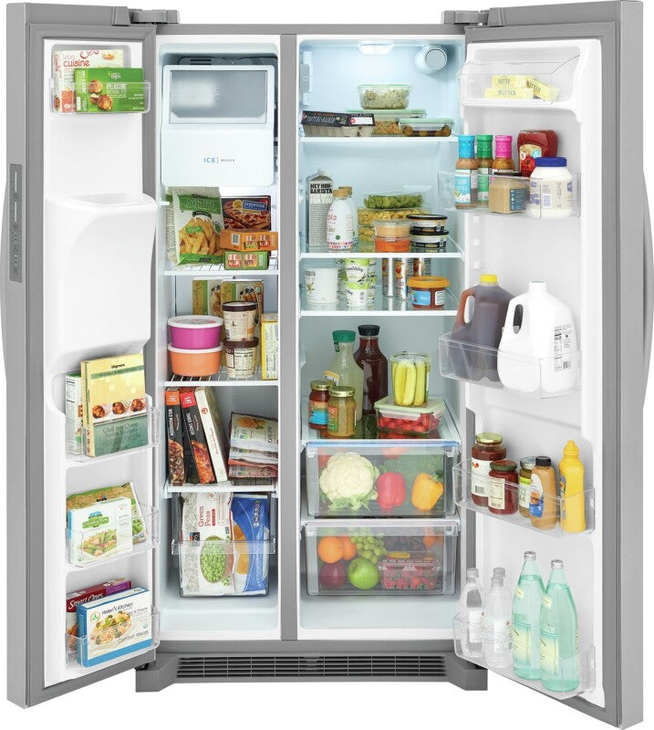 Frigidaire 26 Cu. Ft. 36" Standard-Depth Side-by-Side Refrigerator Stainless Steel Refrigerator