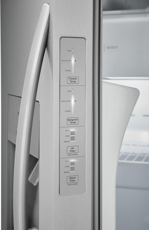 Frigidaire 26 Cu. Ft. 36" Standard-Depth Side-by-Side Refrigerator Stainless Steel Refrigerator