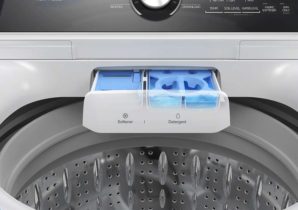 Midea 4.4 cu. ft. Smart Top Load Washer (White) Washer