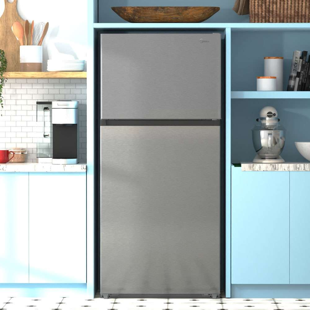 Midea 18 cu. ft. Counter-Depth Top-Freezer Refrigerator (Stainless Steel) Refrigerator