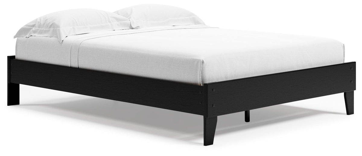 Finch Black Queen Bed