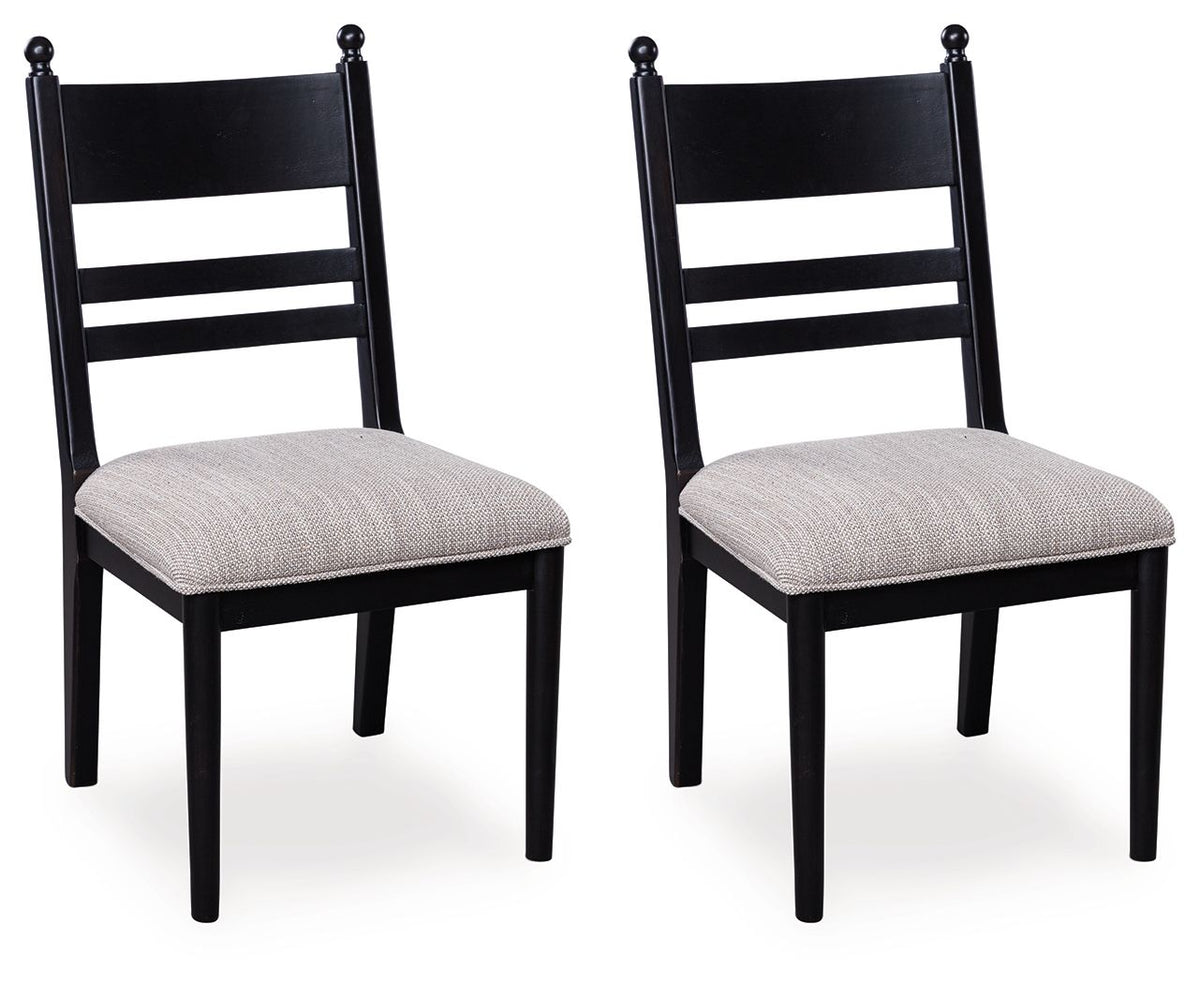 Greddinton Black Dining Chair (PCD824-07)