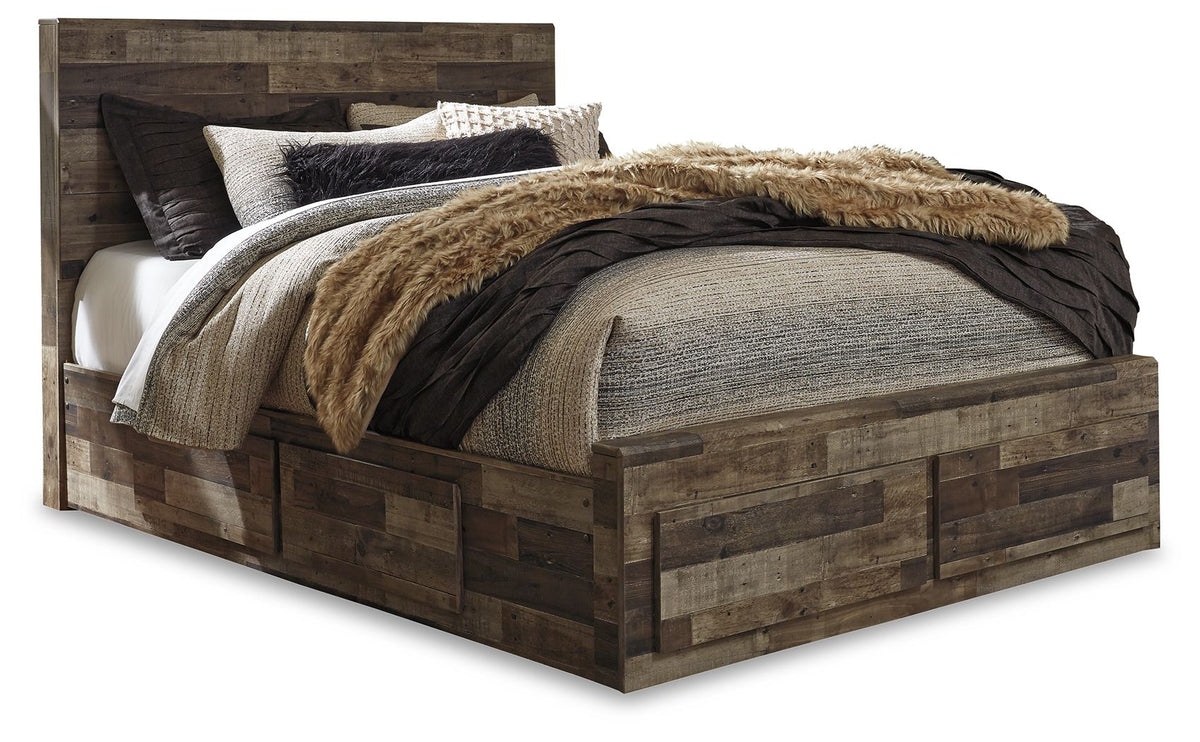 Derekson Queen Bed with 4 Storage Drawers