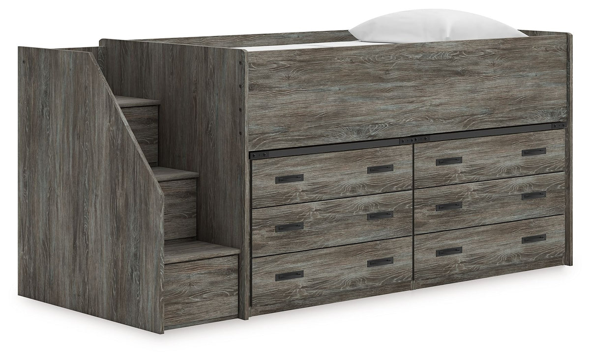 Frandern Twin Loft Bed With 2 Drawer Storages