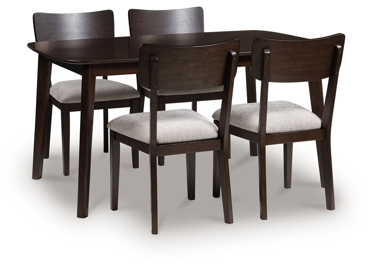 Shorbyn Dining Table and 4 Chairs (Set of 5)