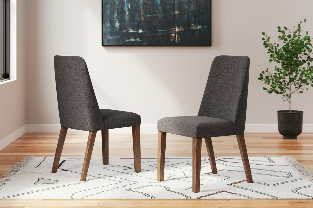 Lyncott Charcoal/Brown Dining Chair