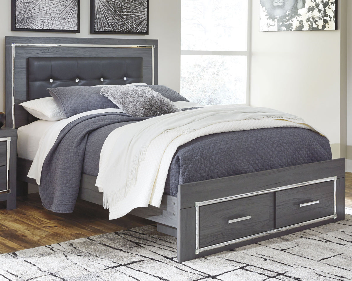 Lodanna Queen Bed with 2 Storage Drawers