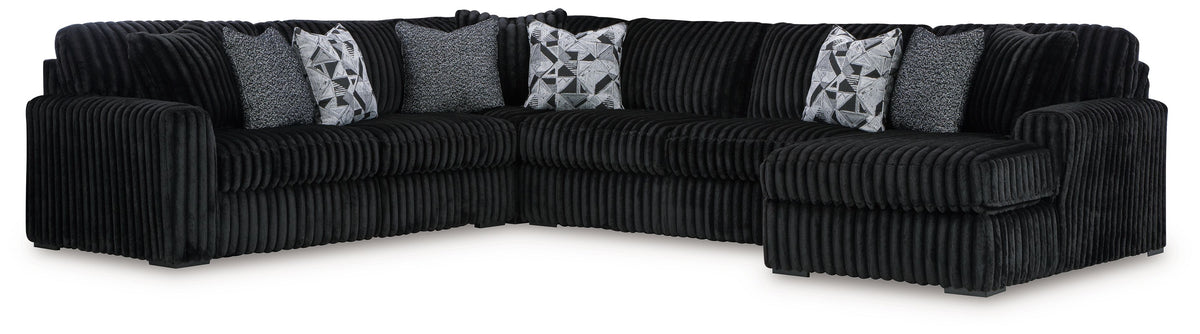 Midnight-Madness 4 Pc Sectional