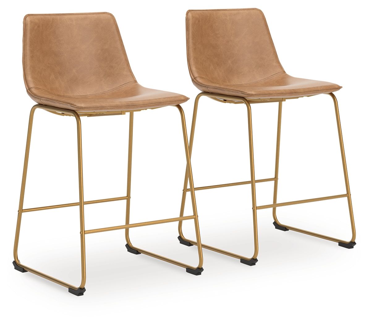 Ciabori Toast/Gold Bar Height Bar Stool
