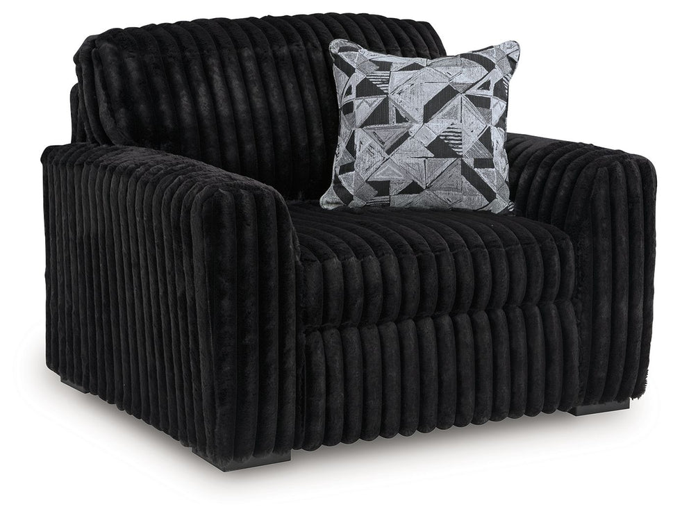 Midnight-Madness Onyx Oversized Chair