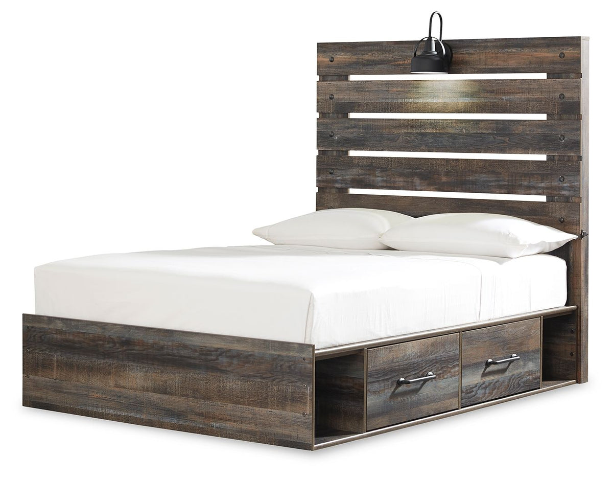 Drystan Full Bed with 4 Storage Drawers