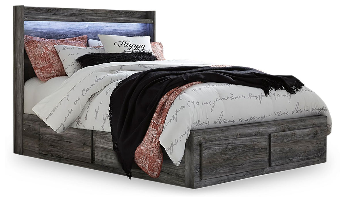 Baystorm Queen Bed with 6 Storage Drawers
