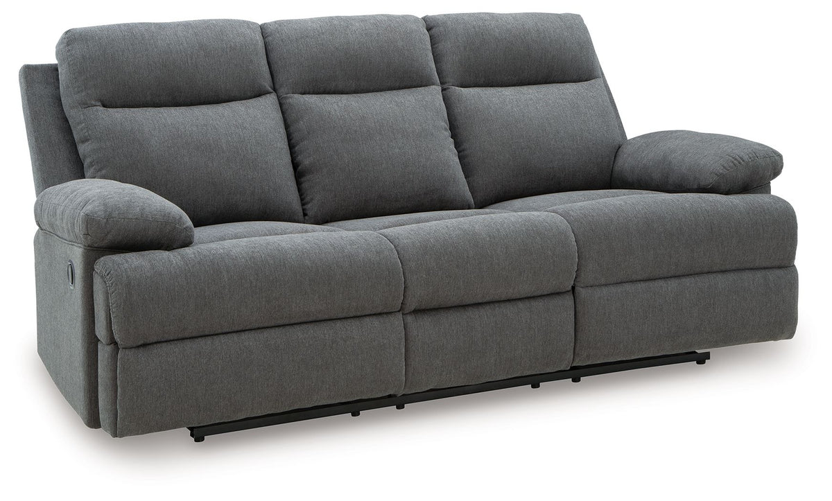 Side-Swipe Charcoal Sofa
