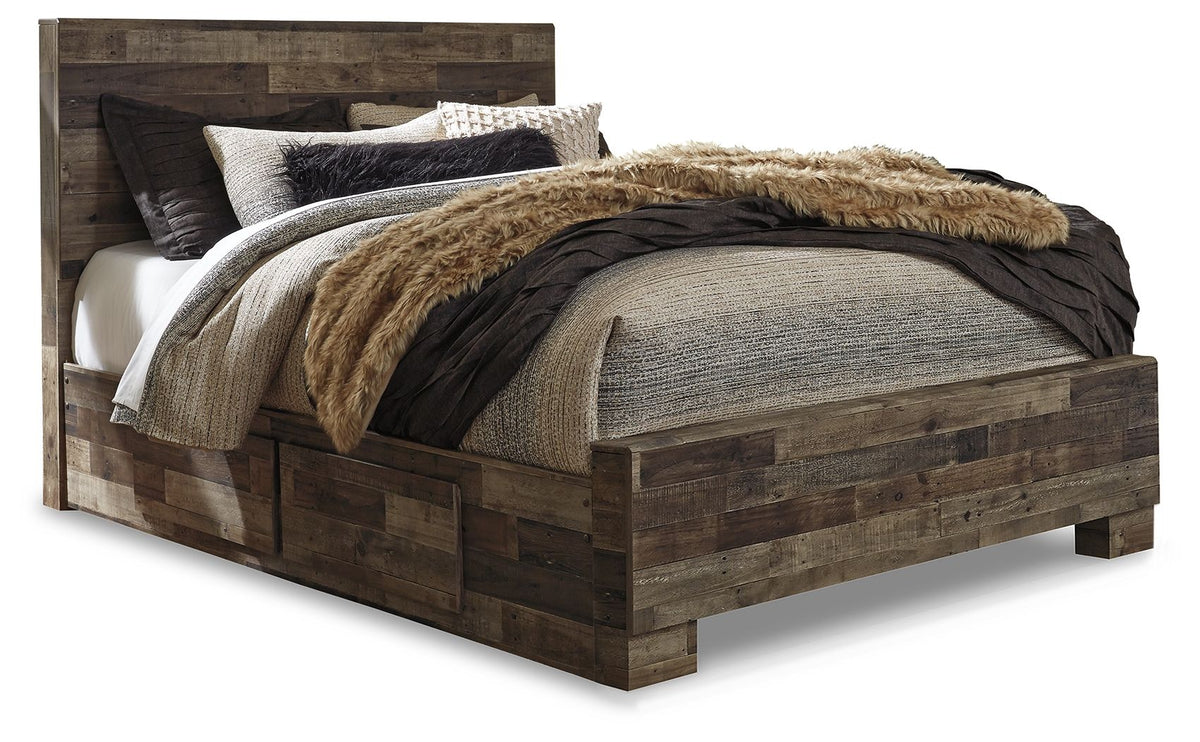 Derekson Queen Bed with 2 Side Storage