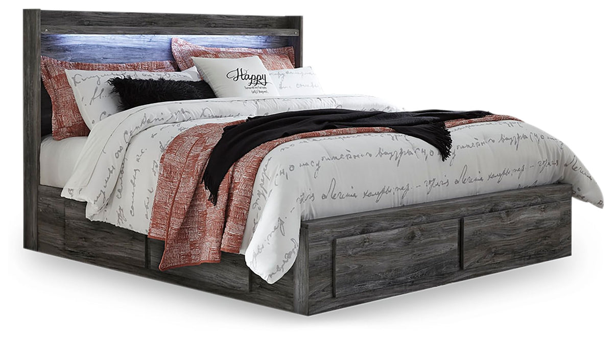 Baystorm King Bed with 6 Storage Drawers