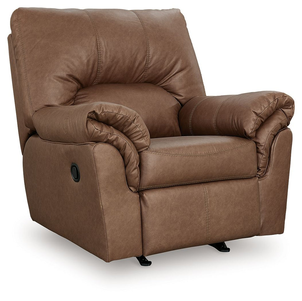 WillowBend Caramel Rocker Recliner