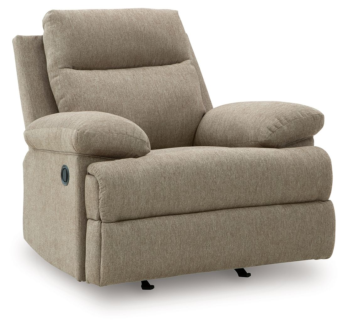 Side-Swipe Mocha Rocker Recliner