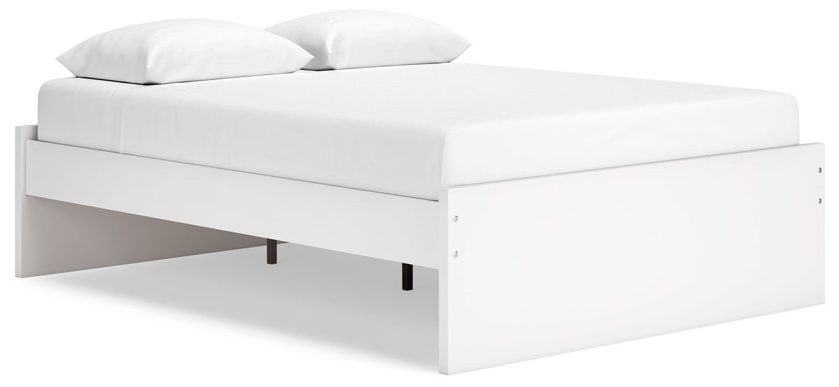 Onita White Queen Bed (Platform)