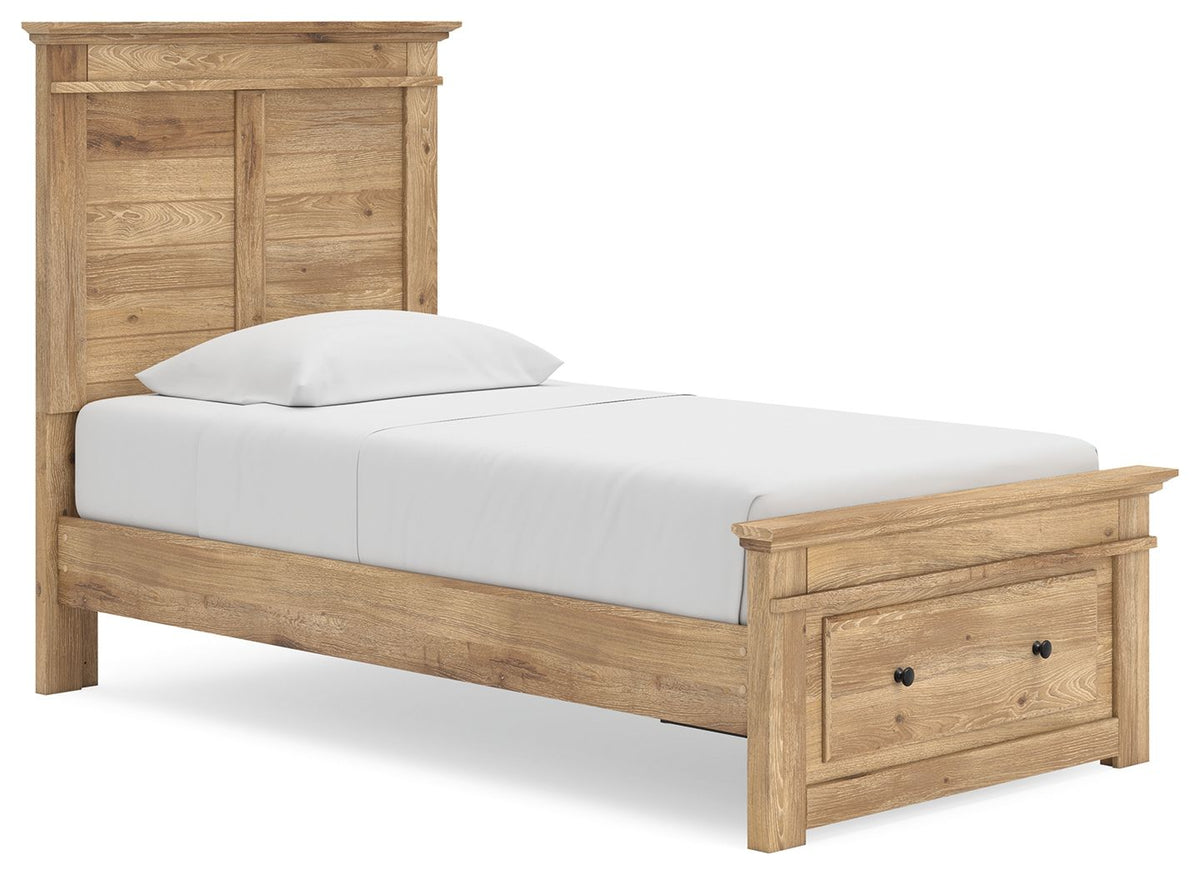 Makidern Twin Storage Bed (Storage Footboard, 1 Storage Unit)