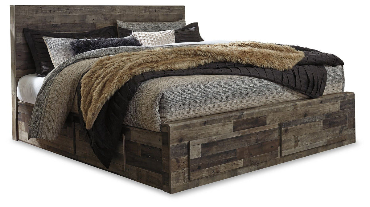 Derekson King Bed with 6 Storage Drawers