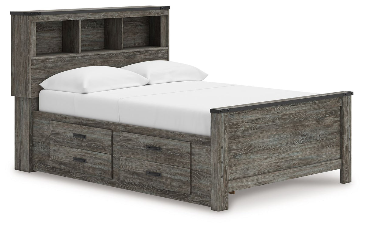 Frandern Full Bookcase Bed with Storage