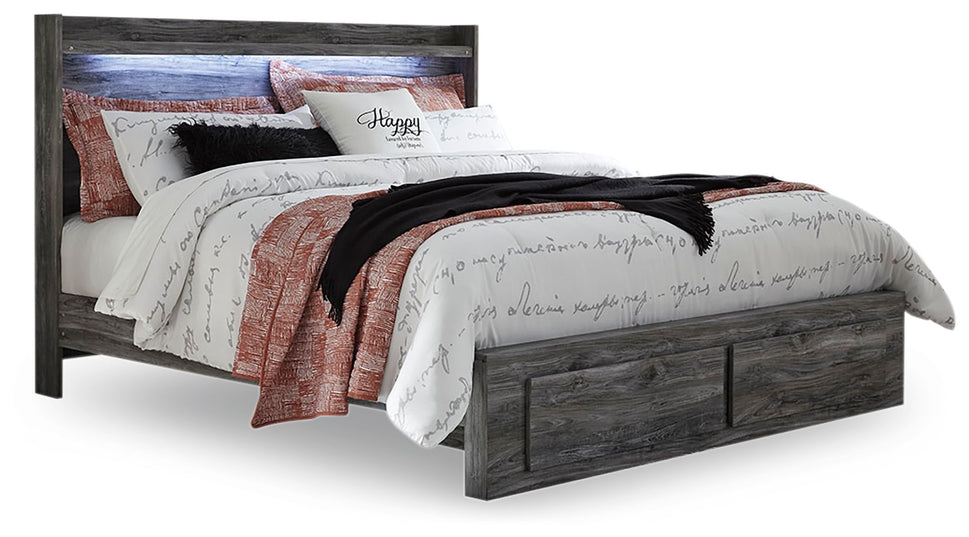 Baystorm King Bed with 2 Storage Drawers