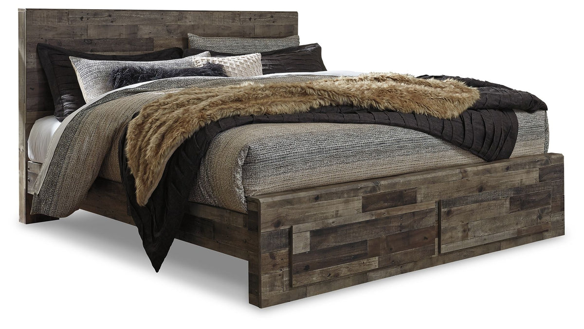 Derekson King Bed with 2 Storage Drawers