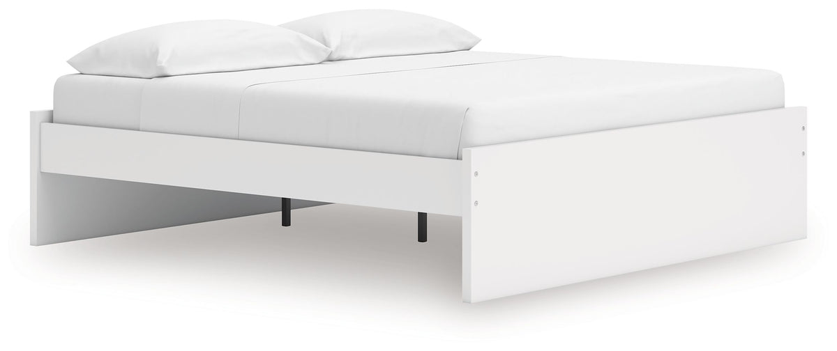 Onita White King Bed (Platform)
