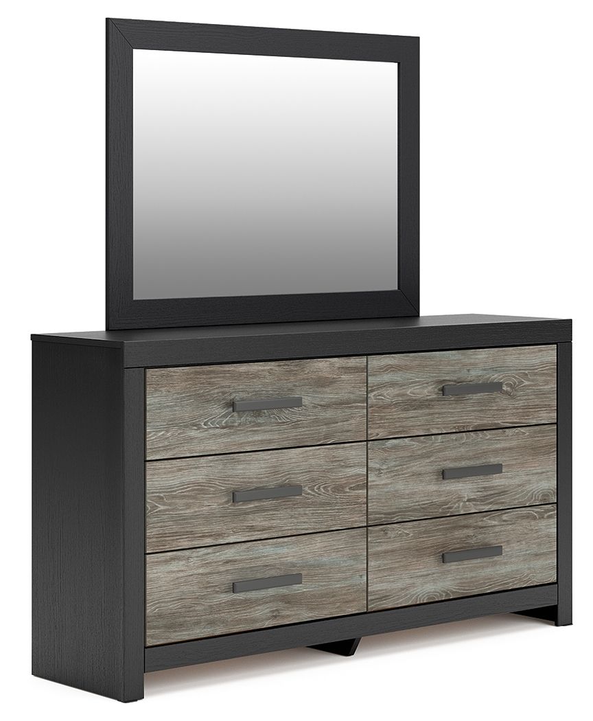 Broachmyn Black/Gray Dresser & Mirror