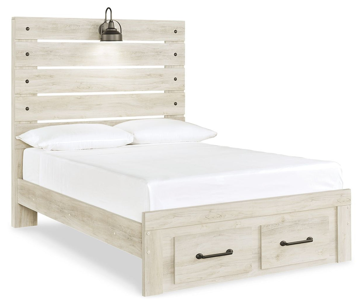 Cambeck Full Bed with 2 Storage Drawers (Storage Footboard)