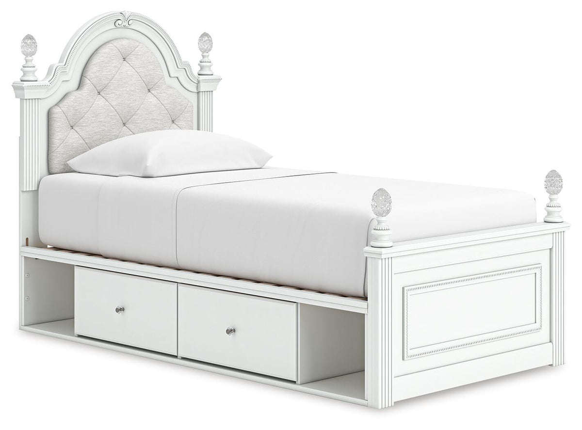 Kozlani Twin Upholstered Bed with Storage