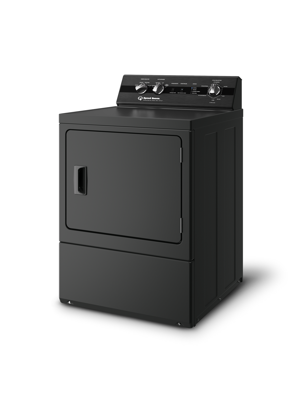 Speed Queen DC5 Sanitizing Electric Dryer with Pet Plus™ Matte Black Dryer