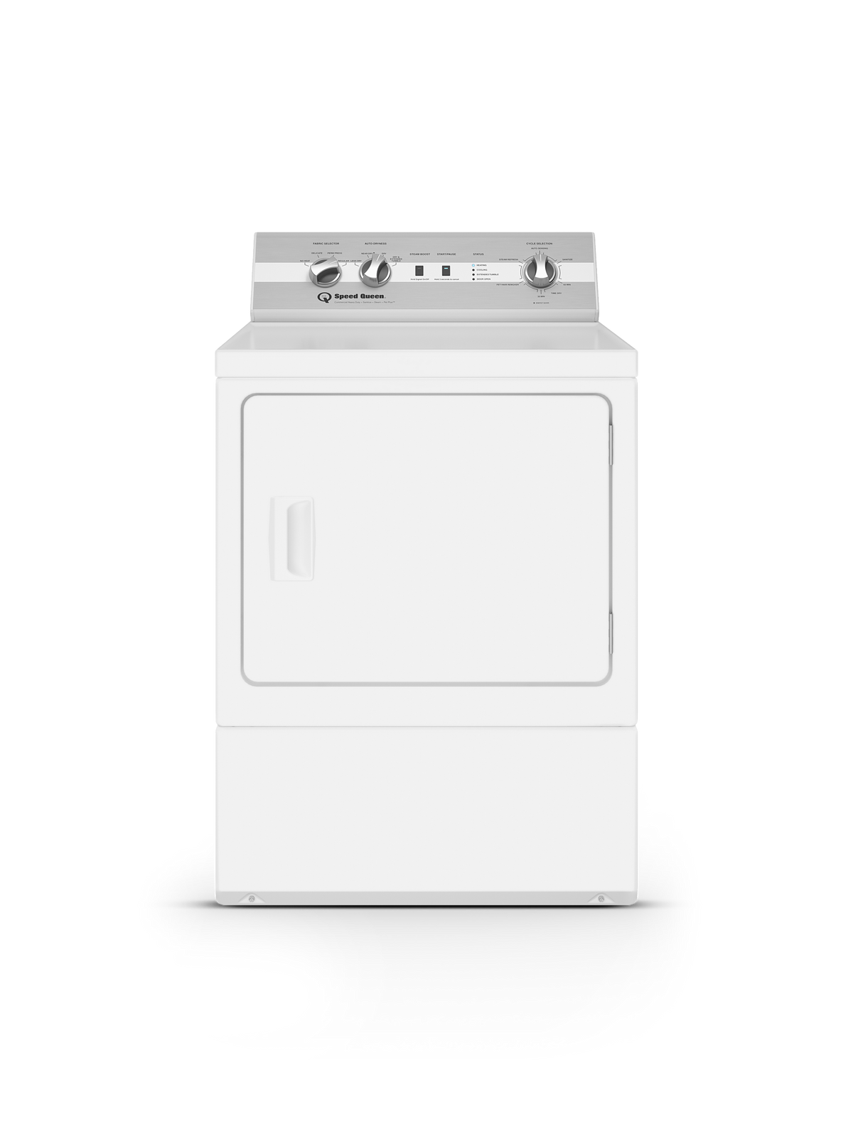 Speed Queen DC5 Sanitizing Electric Dryer with Pet Plus™ White Dryer