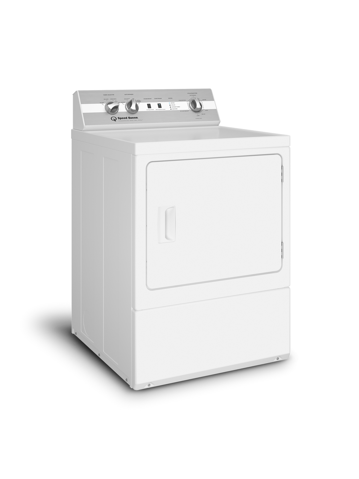 Speed Queen DC5 Sanitizing Electric Dryer with Pet Plus™ White Dryer