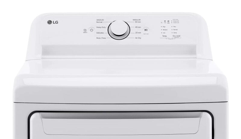 LG 7.3 Cu. Ft. Ultra Large Capacity Rear Control Electric Energy Star Dryer With Sensor Dry Dryer