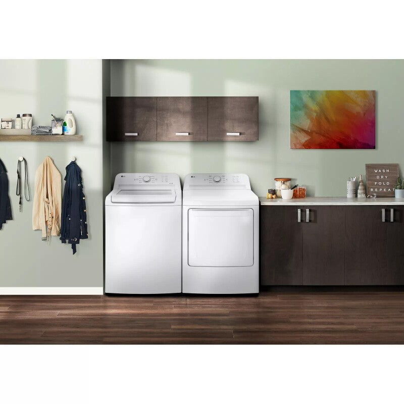 LG 7.3 Cu. Ft. Ultra Large Capacity Rear Control Electric Energy Star Dryer With Sensor Dry Dryer