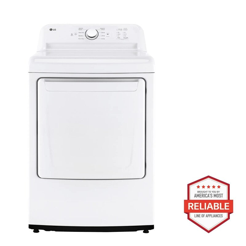 LG 7.3 Cu. Ft. Ultra Large Capacity Rear Control Electric Energy Star Dryer With Sensor Dry Dryer