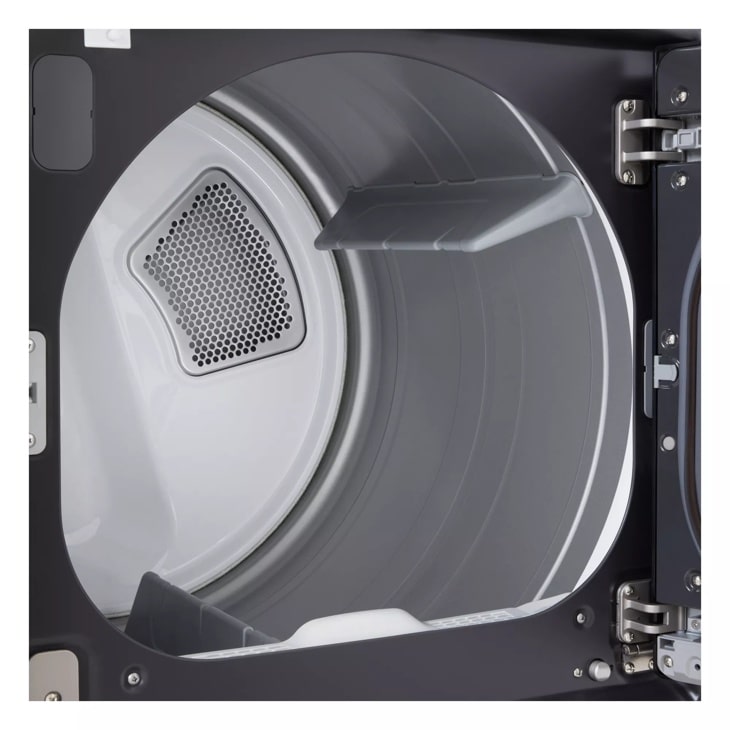 LG 7.3 Cu. Ft. Ultra Large Capacity Rear Control Electric Dryer With Easyload™ Door And Ai Sensing Matte Black Dryer