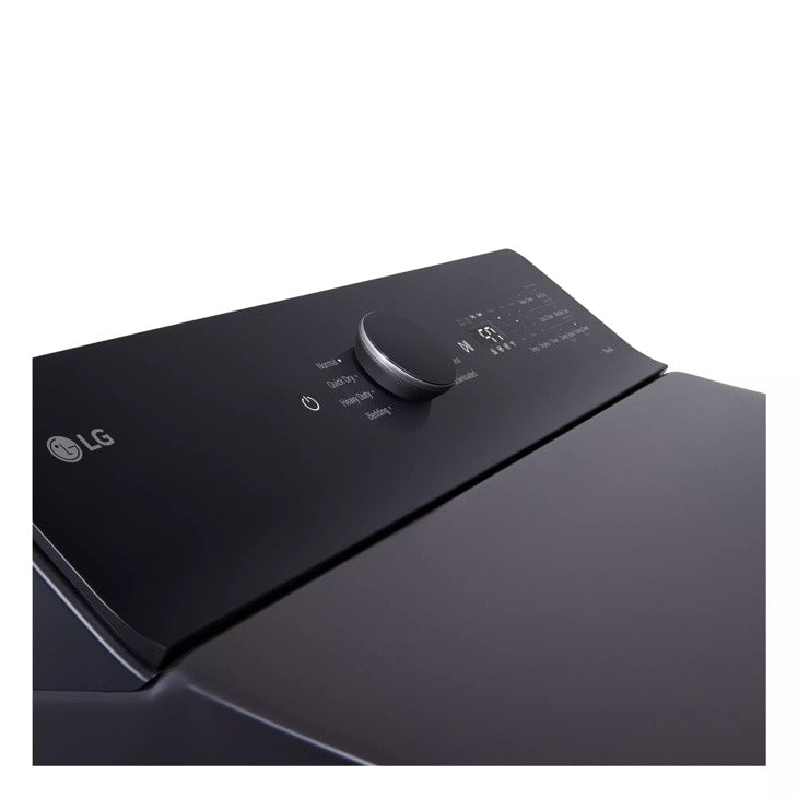 LG 7.3 Cu. Ft. Ultra Large Capacity Rear Control Electric Dryer With Easyload™ Door And Ai Sensing Matte Black Dryer