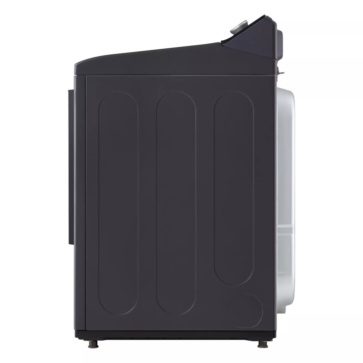LG 7.3 Cu. Ft. Ultra Large Capacity Rear Control Electric Dryer With Easyload™ Door And Ai Sensing Matte Black Dryer